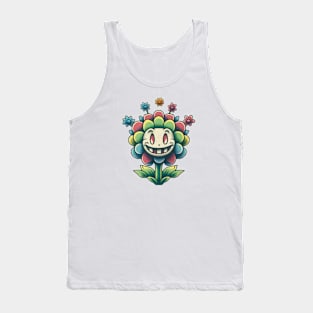 Vintage cartoon flower Tank Top